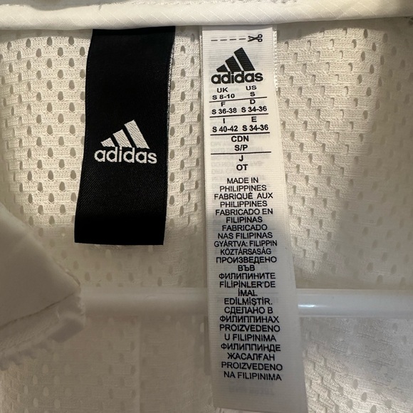 Adidas Black White and Gray Windbreaker Jacket Women’s size Small - Picture 8 of 8